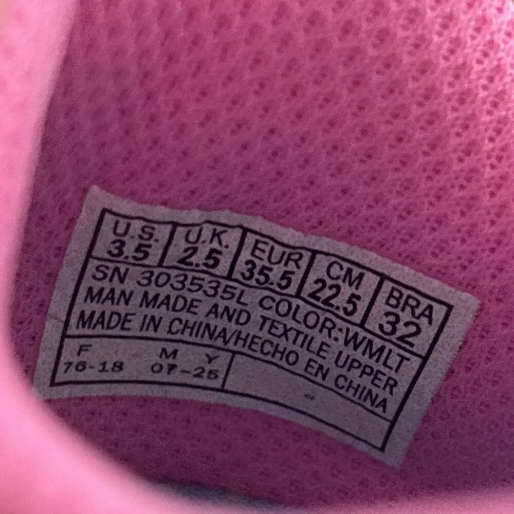 Skechers Microspec Plus SWIRL SWEET SIZE 3.5 Machine Washable New In Box